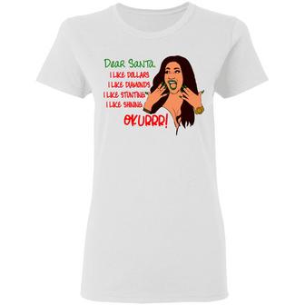 Cardi B I Like Dollars I Like Diamonds Okurrr Sweat Graphic Design Printed Casual Daily Basic Women T-shirt - Thegiftio UK