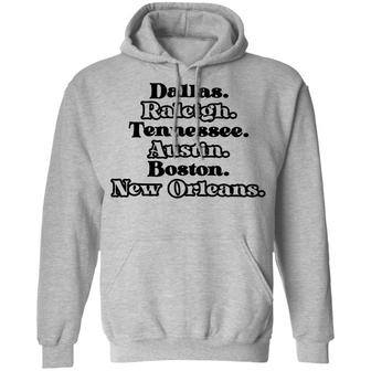 Dallas Raleigh Tennessee Austin Boston New Orleans Graphic Design Printed Casual Daily Basic Hoodie - Thegiftio UK