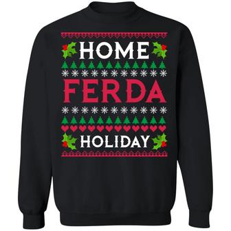 Home Ferda Holiday Christmas Sweater Graphic Design Printed Casual Daily Basic Sweatshirt - Thegiftio UK