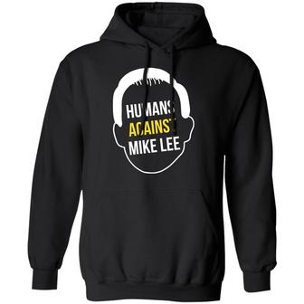Humans Against Mike Lee Graphic Design Printed Casual Daily Basic Hoodie - Thegiftio UK