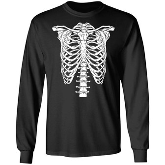 Skeleton Costume Halloween Graphic Design Printed Casual Daily Basic Unisex Long Sleeve - Thegiftio UK