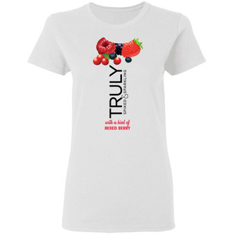 Truly Hard Seltzer Mixed Berry Halloween Costume Graphic Design Printed Casual Daily Basic Women T-shirt - Thegiftio UK