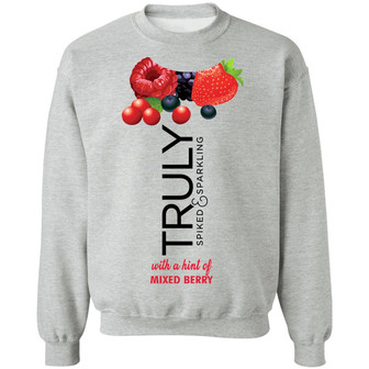 Truly Hard Seltzer Mixed Berry Halloween Costume Graphic Design Printed Casual Daily Basic Sweatshirt - Thegiftio UK