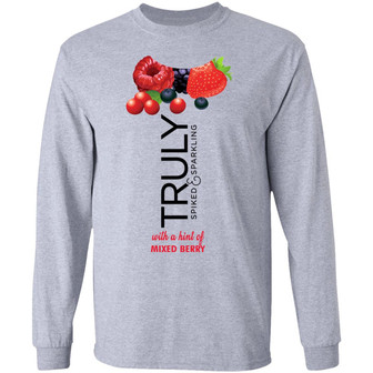 Truly Hard Seltzer Mixed Berry Halloween Costume Graphic Design Printed Casual Daily Basic Unisex Long Sleeve - Thegiftio UK