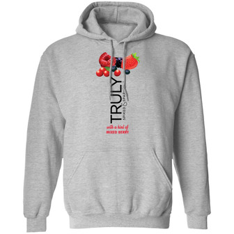 Truly Hard Seltzer Mixed Berry Halloween Costume Graphic Design Printed Casual Daily Basic Hoodie - Thegiftio UK