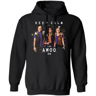 Zombies 2 Keep Calm And Awoo On Graphic Design Printed Casual Daily Basic Hoodie - Thegiftio UK
