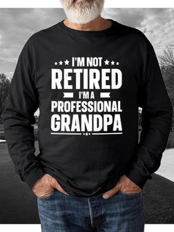 I'm Not Retired I'm A Professional Grandpa Men's Sweatshirt - Seseable