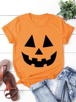 Pumpkin Halloween -blend Shift Tshirts - Seseable