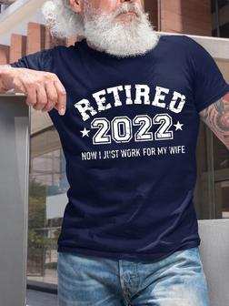 Retired 2022 Funny Husband Saying T-shirt - Seseable