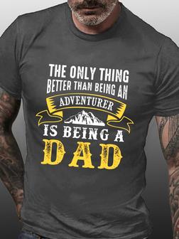 Adventurer Dad Father's Day Gift T-shirt - Seseable