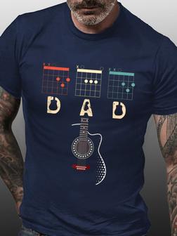 Guitar Chord Music Dad Father's Day T-shirt - Seseable