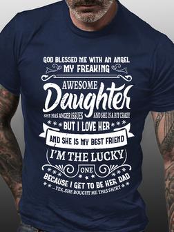 I'm The Lucky One To Be Her Dad Best Gift Shirts&tops - Seseable