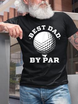 Mens Best Dad By Par Funny Father's Day T-shirt - Seseable