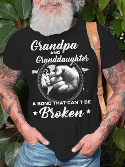 Mens Grandpa Granddaughter Classic Casual T-shirt - Seseable