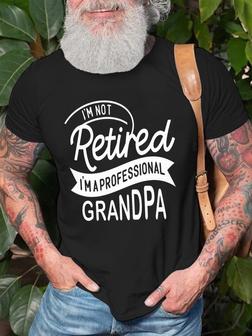 Professional Grandpa Casual Crew Neck Short Sleeve T-shirt - Seseable