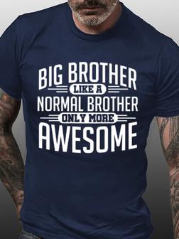 Siblings Family Brother Men's Short Sleeve Men's Casual Daily Graphic Print T-shirt - Seseable