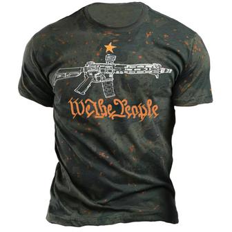 We The People Men's Military Camouflage Print T-shirt - Seseable