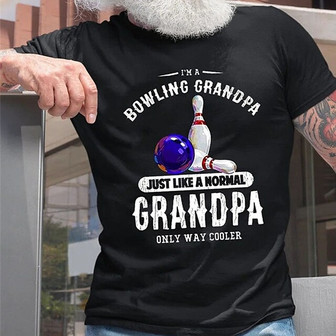 Men's T Shirt Tee Hot Stamping Graphic Patterned Bowling Ball Crew Neck Street Casual Print Short Sleeve Tops Basic Fashion Classic Comfortable Black Dark Gray Navy Blue / Summer / Sports / Summer - Seseable