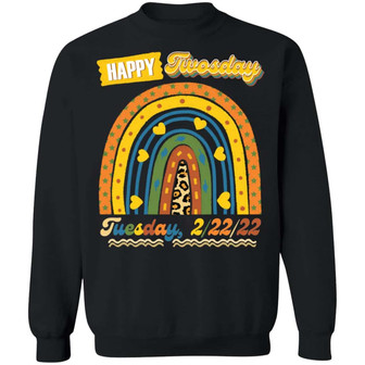 2 22 22 Twosday Teacher Girl Graphic Design Printed Casual Daily Basic Sweatshirt - Thegiftio UK