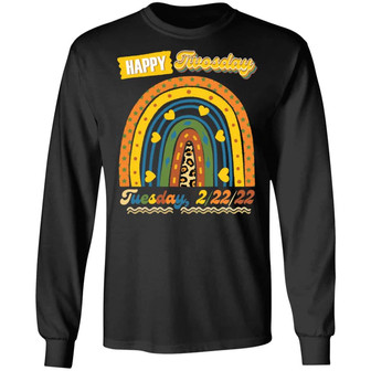 2 22 22 Twosday Teacher Girl Graphic Design Printed Casual Daily Basic Unisex Long Sleeve - Thegiftio UK