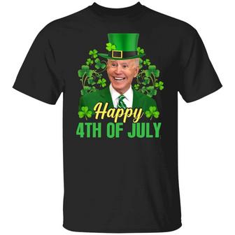 Happy 4Th Of July Confused St Patrick’S Day Funny Biden Graphic Design Printed Casual Daily Basic Unisex T-Shirt - Thegiftio UK