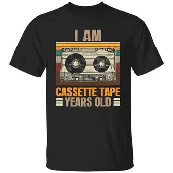 I Am Cassette Tape Years Old Funny Old Man Vintage Retro Graphic Design Printed Casual Daily Basic Unisex T-Shirt - Thegiftio UK