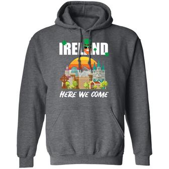 Ireland Here We Come Funny Vintage Graphic Design Printed Casual Daily Basic Hoodie - Thegiftio UK