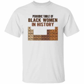 Periodic Table Of Black Women In History Graphic Design Printed Casual Daily Basic Unisex T-Shirt - Thegiftio UK