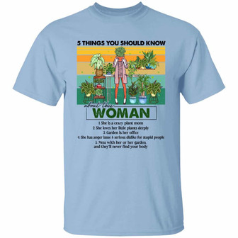 5 Things You Should Know Plant Mom Graphic Design Printed Casual Daily Basic Unisex T-Shirt - Thegiftio UK