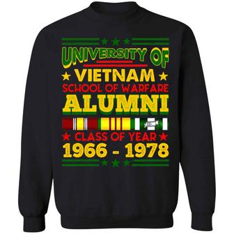 Custom Year University Of Vietnam School Of Warfare Alumni Graphic Design Printed Casual Daily Basic Sweatshirt - Thegiftio UK
