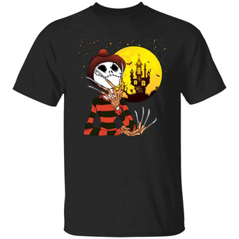 Freddy Skellington Funny Halloween Graphic Design Printed Casual Daily Basic Unisex T-Shirt - Thegiftio UK