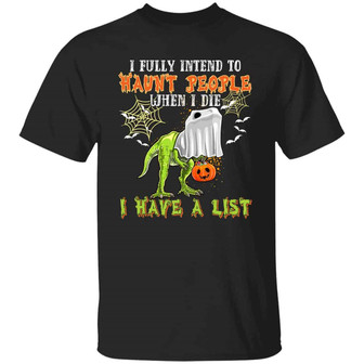 Funny Dinosaur Boo Ghost Halloween Saying Graphic Design Printed Casual Daily Basic Unisex T-Shirt - Thegiftio UK