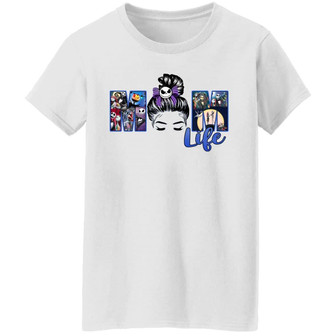 Funny Mom Life Jack And Sally Ladies Graphic Design Printed Casual Daily Basic Women T-shirt - Thegiftio UK