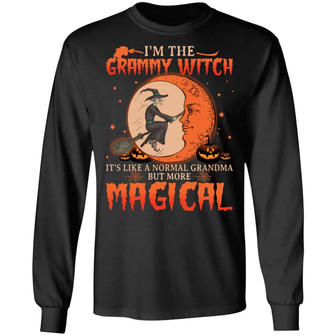 I’M Like A Grammy Witch It’S Like A Normal Grandma But More Magical Funny Halloween Graphic Design Printed Casual Daily Basic Unisex Long Sleeve - Thegiftio UK