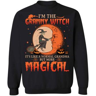 I’M Like A Grammy Witch It’S Like A Normal Grandma But More Magical Funny Halloween Graphic Design Printed Casual Daily Basic Sweatshirt - Thegiftio UK