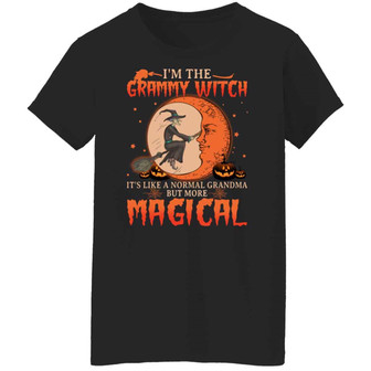 I’M Like A Grammy Witch It’S Like A Normal Grandma But More Magical Funny Halloween Graphic Design Printed Casual Daily Basic Women T-shirt - Thegiftio UK