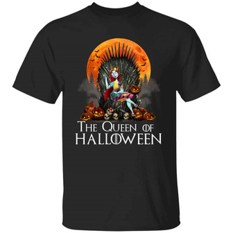 Sally The Queen Of Halloween Horror Movie Nightmare Hoodie Graphic Design Printed Casual Daily Basic Unisex T-Shirt - Thegiftio UK