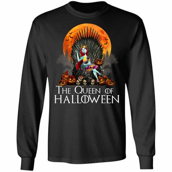 Sally The Queen Of Halloween Horror Movie Nightmare Hoodie Graphic Design Printed Casual Daily Basic Unisex Long Sleeve - Thegiftio UK
