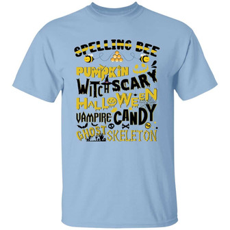 Spelling Bee Funny Halloween Graphic Design Printed Casual Daily Basic Unisex T-Shirt - Thegiftio UK