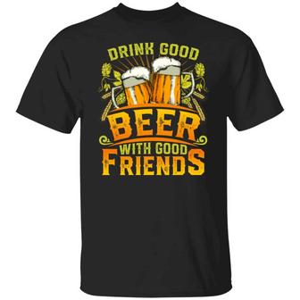 The Best Beers Are The Ones We Drink With Friends Beer Lover Graphic Design Printed Casual Daily Basic Unisex T-Shirt - Thegiftio UK