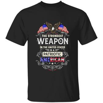 The Strongest Weapon In The United States Is A Patriotic American Graphic Design Printed Casual Daily Basic Unisex T-Shirt - Thegiftio UK