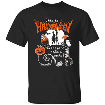 This Is Halloween Everybody Make A Scene Halloween S For Women Graphic Design Printed Casual Daily Basic Unisex T-Shirt - Thegiftio UK