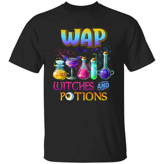Wap Witches And Potions Halloween Witch Graphic Design Printed Casual Daily Basic Unisex T-Shirt - Thegiftio UK