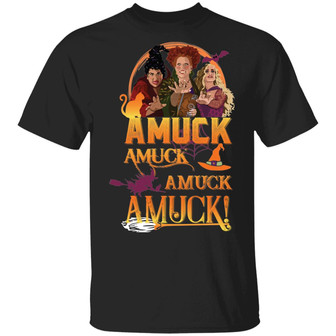 Amuck Amuck Amuck Amuck Hocus Sister Halloween Pocus #2 Graphic Design Printed Casual Daily Basic Unisex T-Shirt - Thegiftio UK