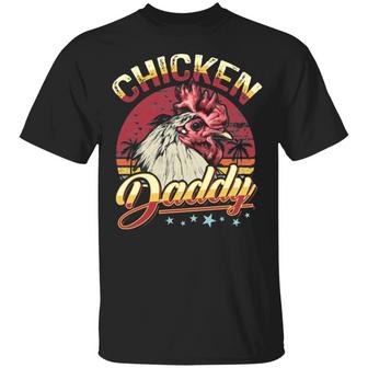 Chicken Daddy Retro Vintage Graphic Design Printed Casual Daily Basic Unisex T-Shirt - Thegiftio UK