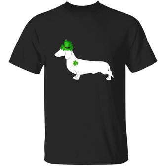 Dachshund Lover Saint Patrick’S Day Graphic Design Printed Casual Daily Basic Unisex T-Shirt - Thegiftio UK
