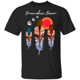 Grandma Bear Native American Woman Indigenous T Graphic Design Printed Casual Daily Basic Unisex T-Shirt - Thegiftio UK
