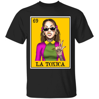 La Toxica Funny Tattoo Girl Graphic Design Printed Casual Daily Basic Unisex T-Shirt - Thegiftio
