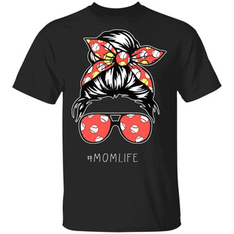 Mom Life Baseball Graphic Design Printed Casual Daily Basic Unisex T-Shirt - Thegiftio UK