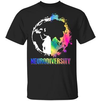 Neurodiversity Earth Graphic Design Printed Casual Daily Basic Unisex T-Shirt - Thegiftio UK